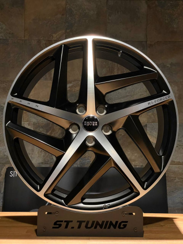 Диск Replica ST Kahn 2302 9,5х22 5/120 et45 72,6 Satin Black Machined Face Д003611